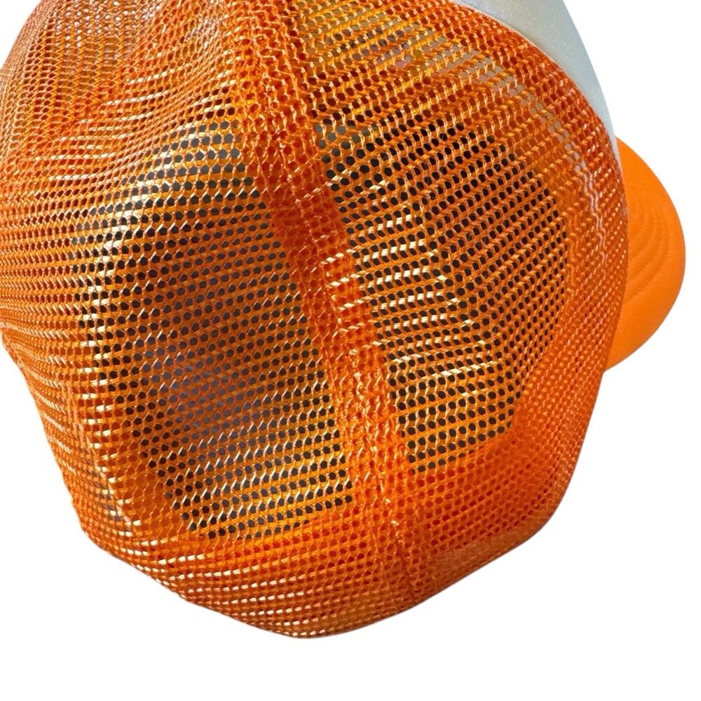 LAVIVASPORTS Keep Homeschool Weird Trucker Hat One Size Orange White Snapback - Picture 9 of 11